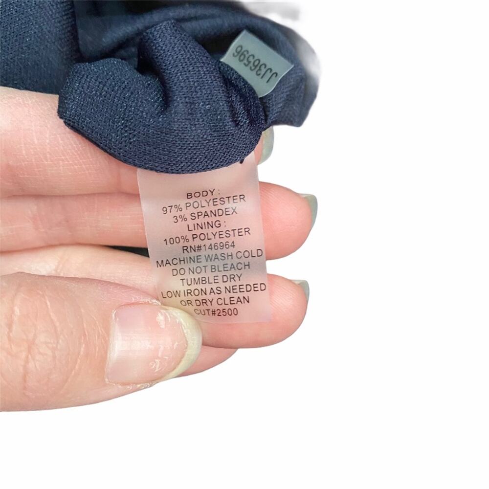 NWT Julia Jordan Navy One Shoulder Jumpsuit 12 - Picture 11 of 12